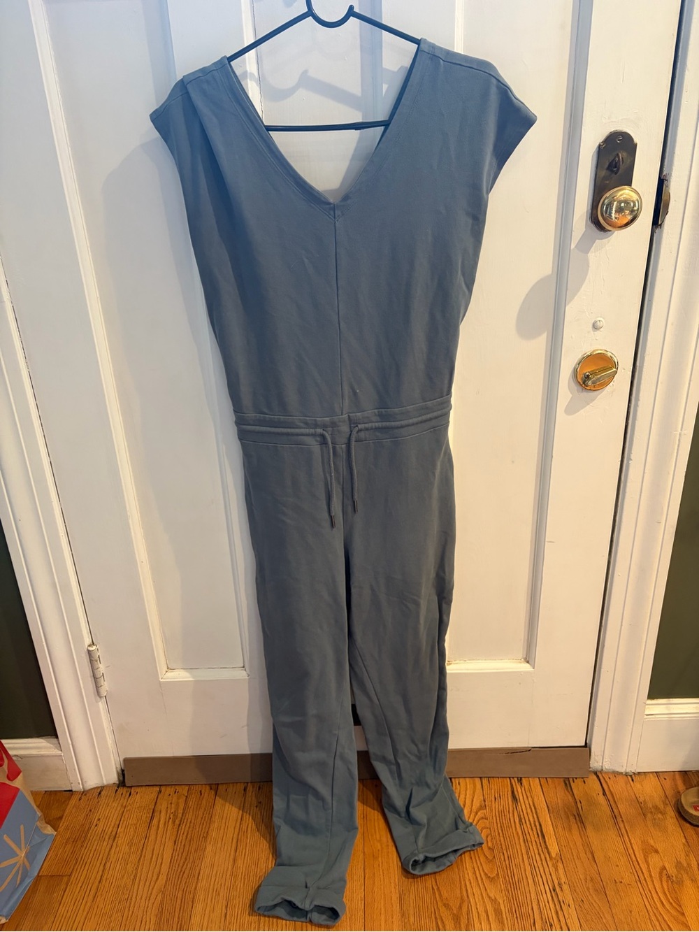 Women's Patagonia V-Neck Sleeveless Jumpsuit - Slate Blue